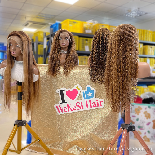 Raw Indian Hair Align Virgin Cuticle Aligned 613 Highlight Full Lace Front Wigs Human Hair Hd 360 Lace Frontal Wigs For Black Wo